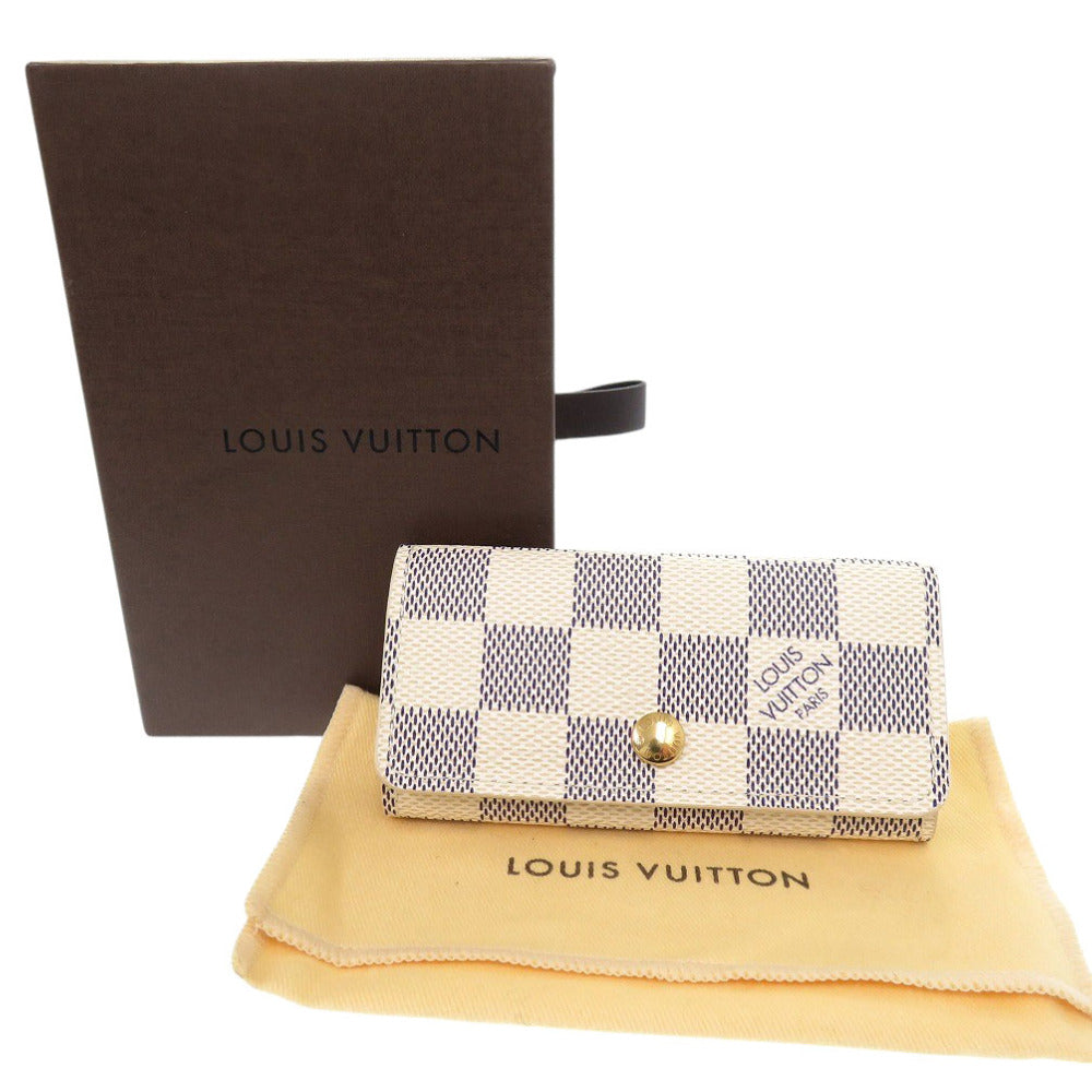 Louis Vuitton Key holder N60020 Damier Canvas Gray Key Chain