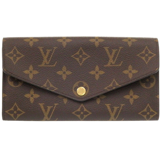 Louis Vuitton Long Purse M60531 Portefeuille Sarah Monogram Canvas Brown Wallet Case