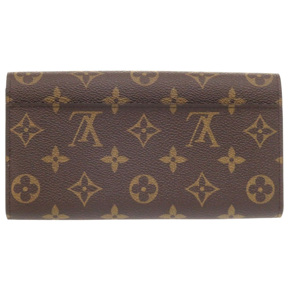 Louis Vuitton Long Purse M60531 Portefeuille Sarah Monogram Canvas Brown Wallet Case