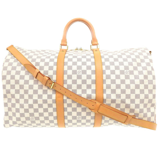 Louis Vuitton Boston Duffel N41429 Damier Azur Canvas White Travel Bag 6K1583Ieb6A6