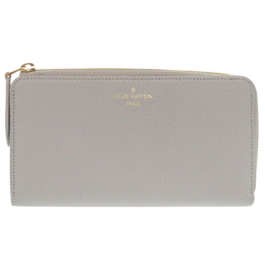 Louis Vuitton Long Purse M83654 Trion Flint Leather Gray Wallet Case