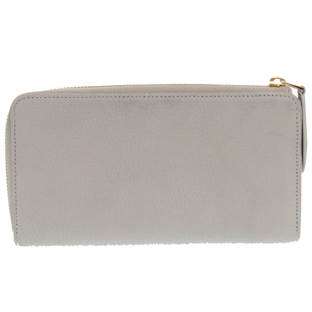 Louis Vuitton Long Purse M83654 Trion Flint Leather Gray Wallet Case