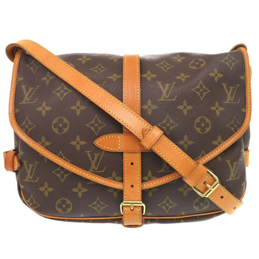 Louis Vuitton M42256 Saumur 30 Monogram Canvas Brown Shoulder Bag 6