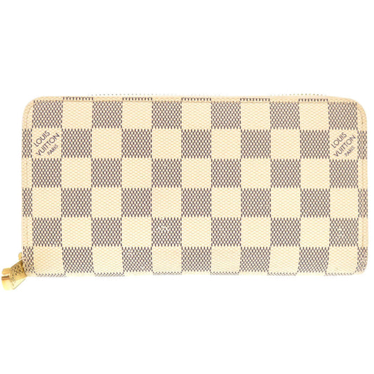 Louis Vuitton Long Purse M60019 Damier Azur Canvas Wallet Case