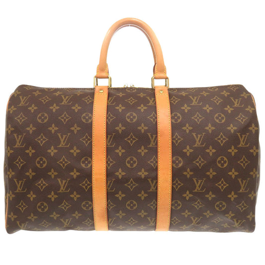 Louis Vuitton Boston Duffel M41428 Keepall 45 Monogram Canvas Brown Travel Bag 6L1352La5A11