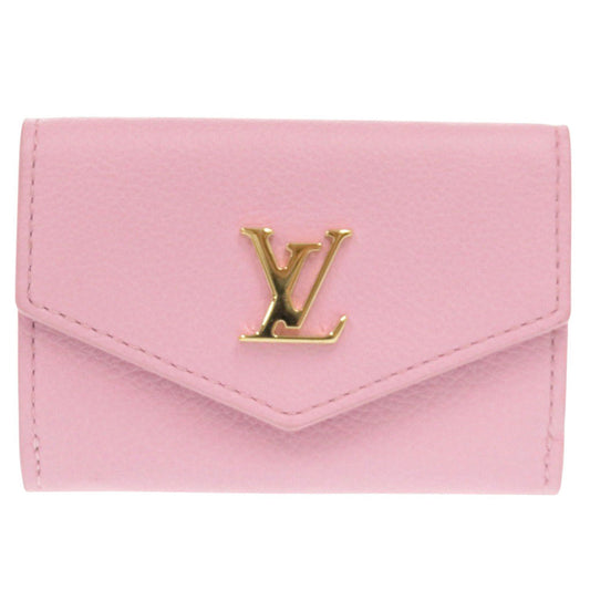 Louis Vuitton Tri-fold M80088 Portefeuille Rock Leather Pink Mini Wallet Case