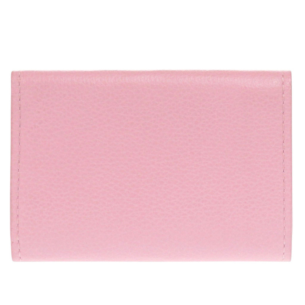 Louis Vuitton Tri-fold M80088 Portefeuille Rock Leather Pink Mini Wallet Case