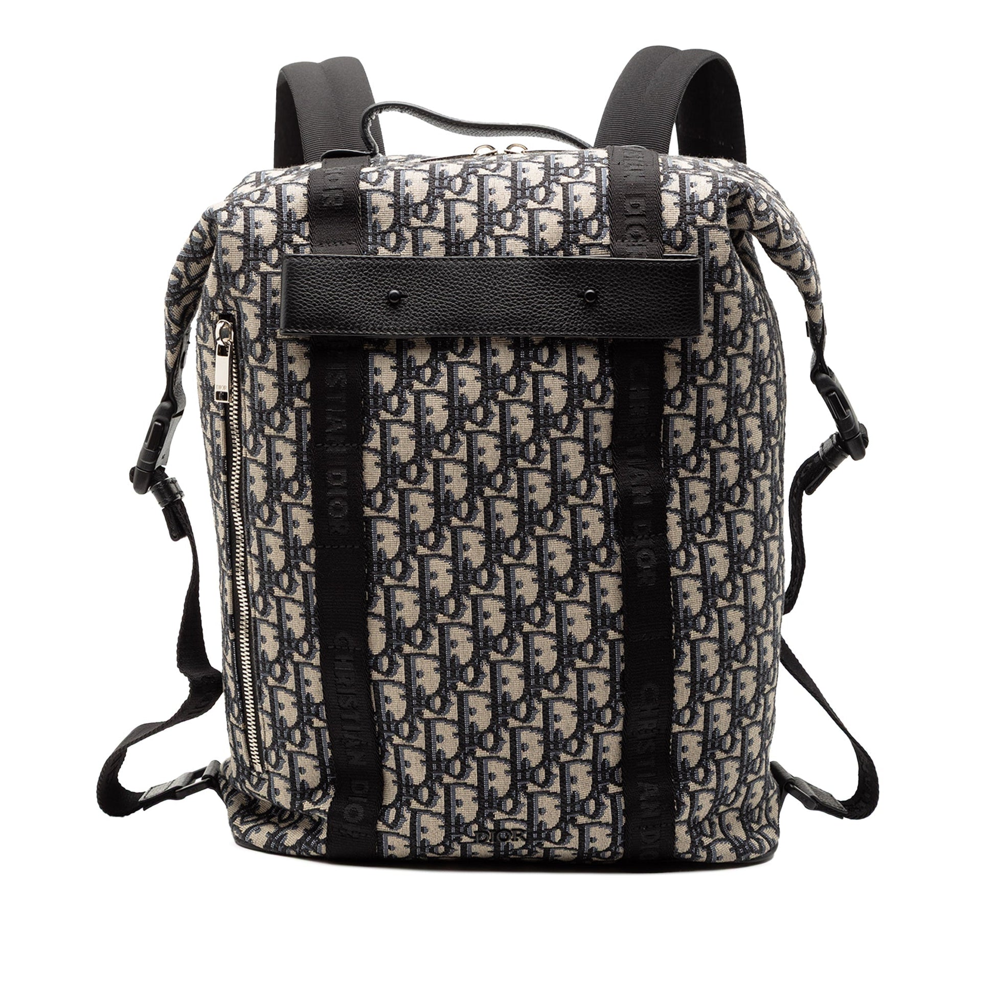 Dior Handbag Oblique Safari Backpack Canvas Blue