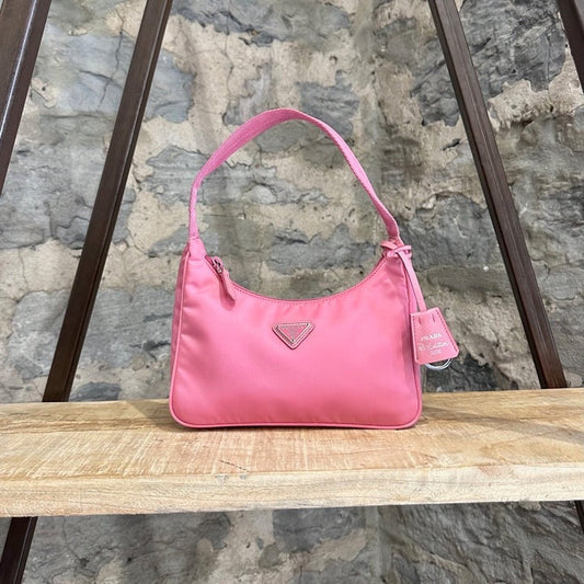Prada Tessuto Re Edition Bag Pink Mini Shoulder Bag