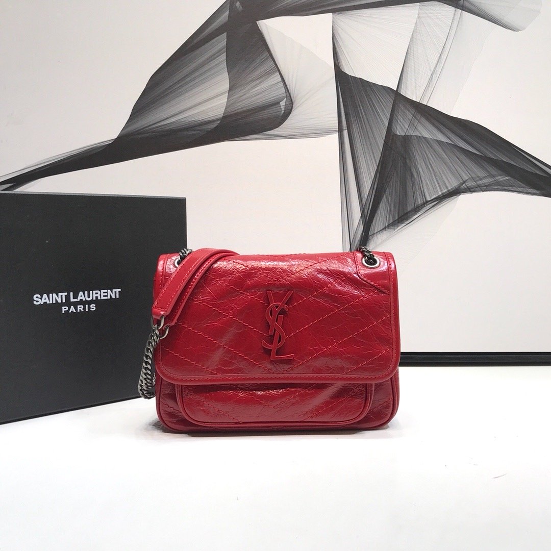 YSL Saint Laurent Niki Shoulder Bag Monogram Chain 82In21Cm Ysl 8218