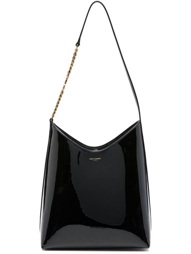 YSL Saint Laurent Luxury Trending Rendez Vous Shoulder Bag Leather Patent Black