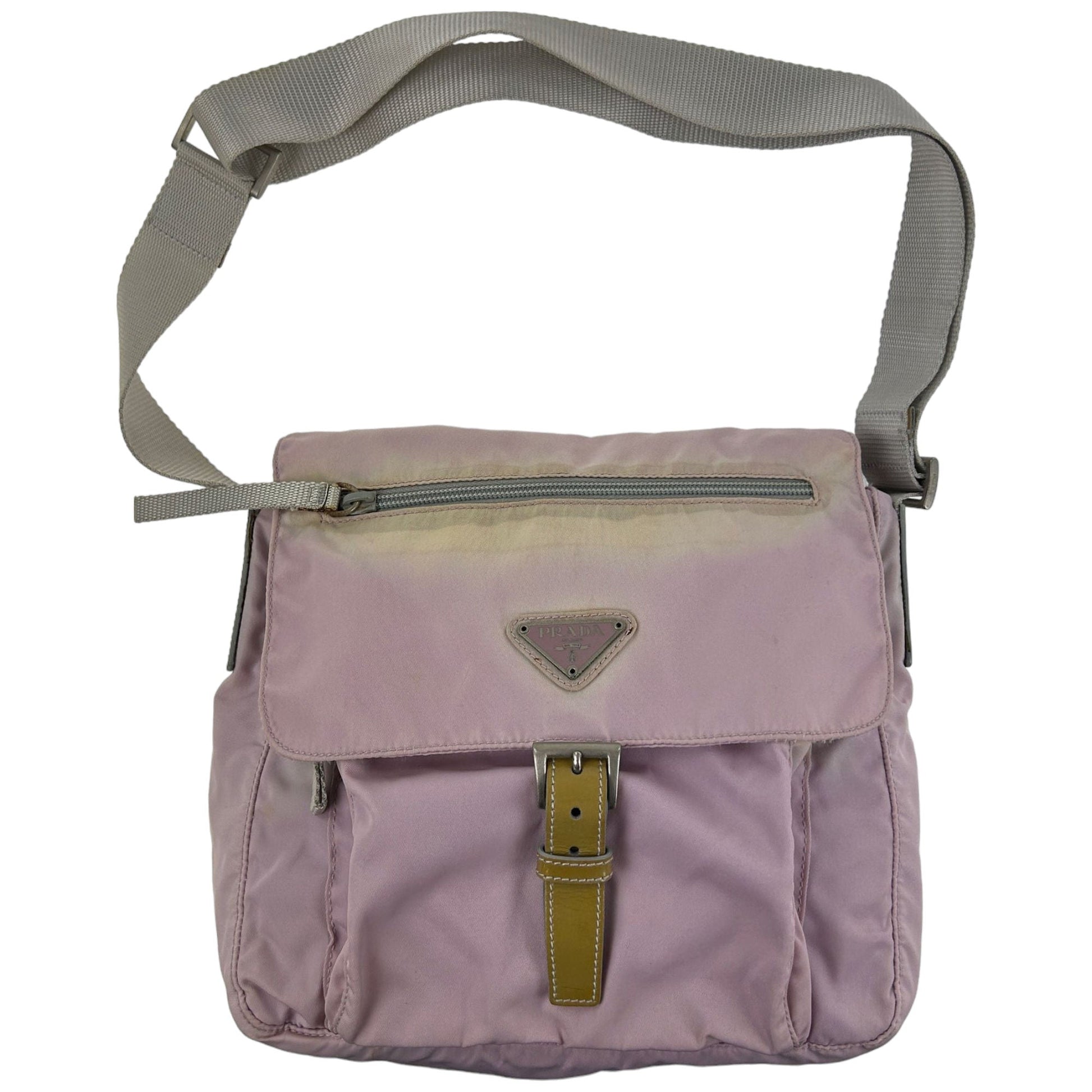 Prada Handbag Pocket Cross Body Bag Pink