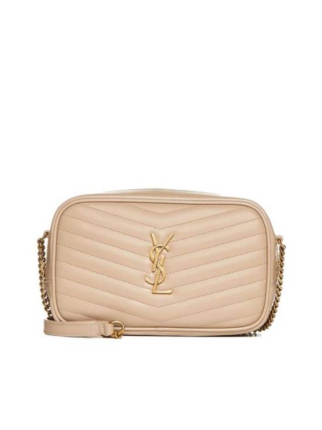YSL Saint Laurent Luxury Trending Lou Cross Bag Leather Beige Small Travel Bag