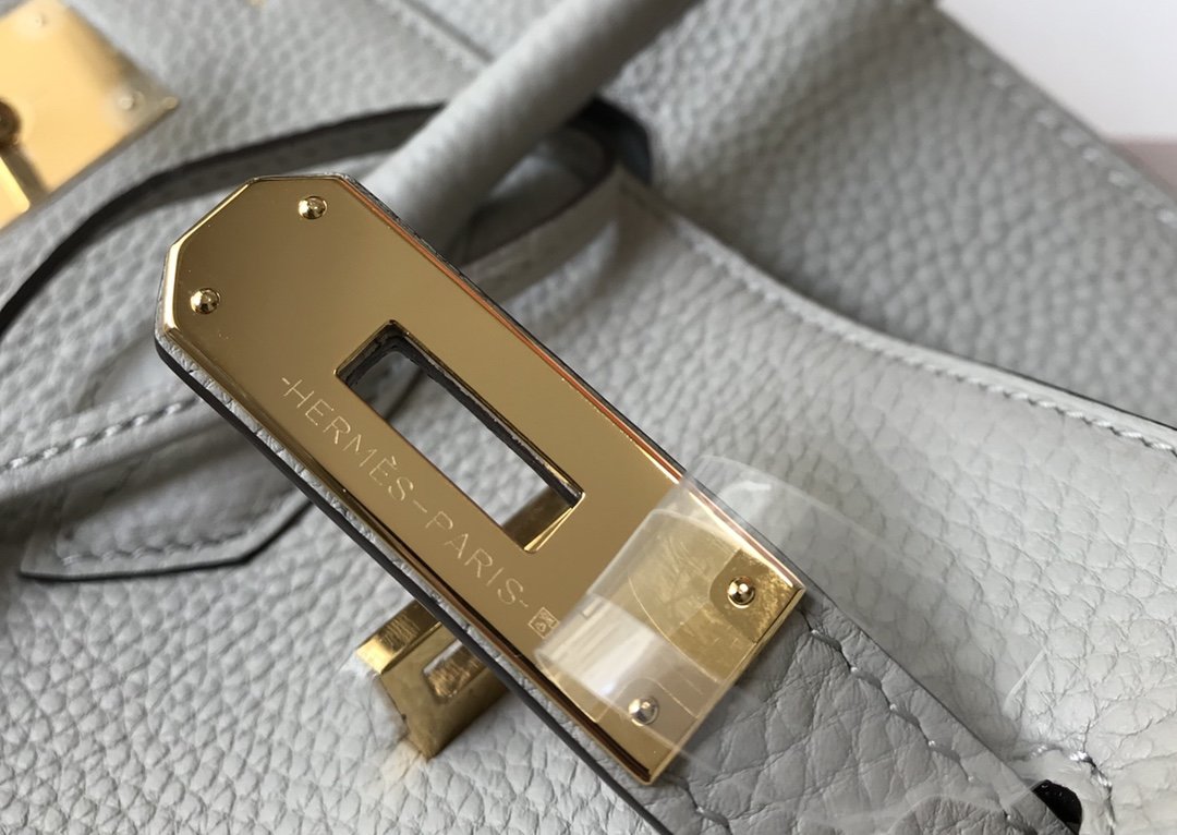 Top Quality Birkin For Women Toned Hardware White Gold Travel Bag