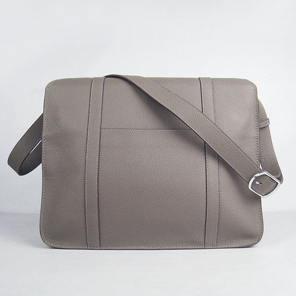 Hermes Luxury Steve Ladies Lambskin Khaki Handbag Travel Bag