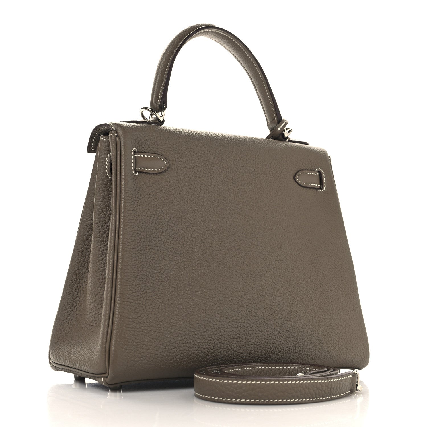 Hermes Togo Kelly Retourne Etoupe Handbag Travel Bag