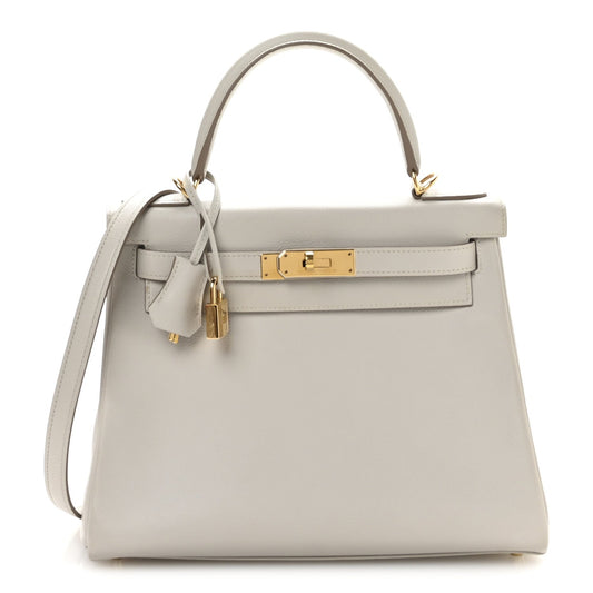 Hermes Evercolor Kelly Retourne Beton Handbag Travel Bag