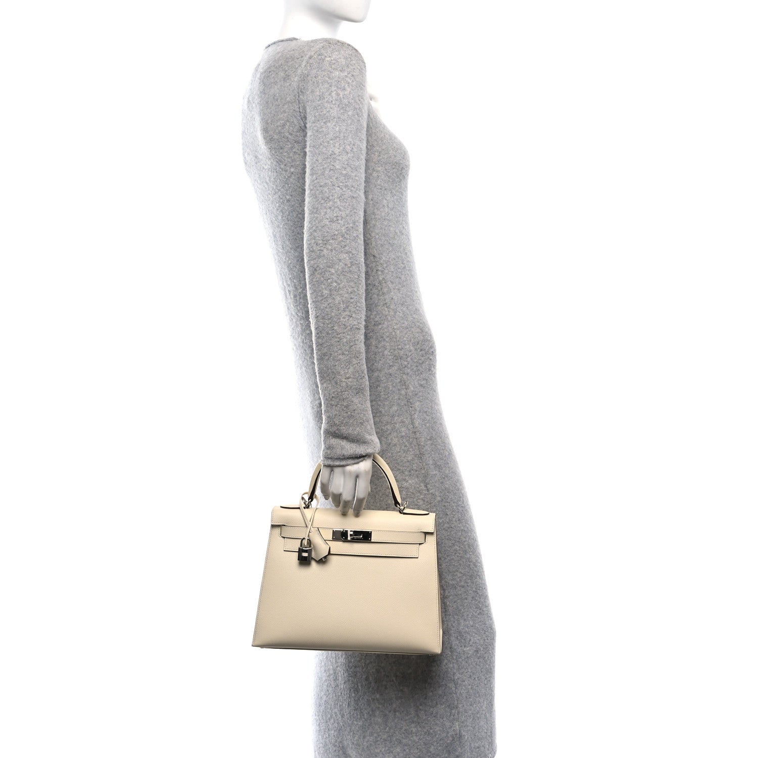 Hermes Epsom Verso Kelly Sellier Nata Ocre Handbag Travel Bag