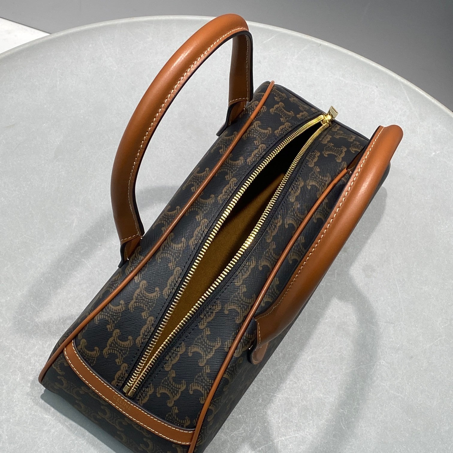 Top Quality Metop Qualityum Teckel In Triomphe Canvas Brown Travel Bag