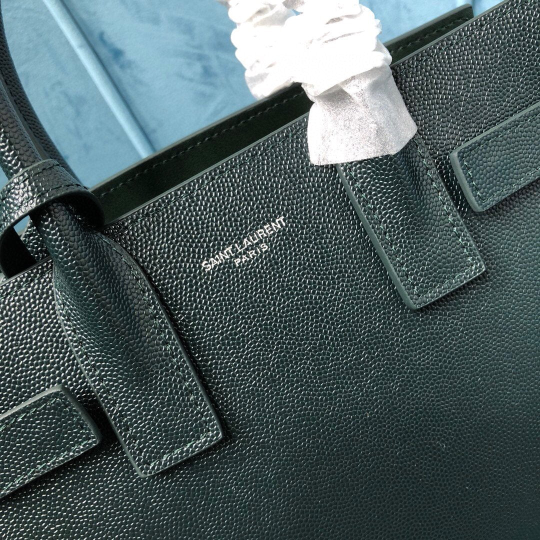 YSL Saint Laurent Sac De Jour Nano 8in Black Handbag