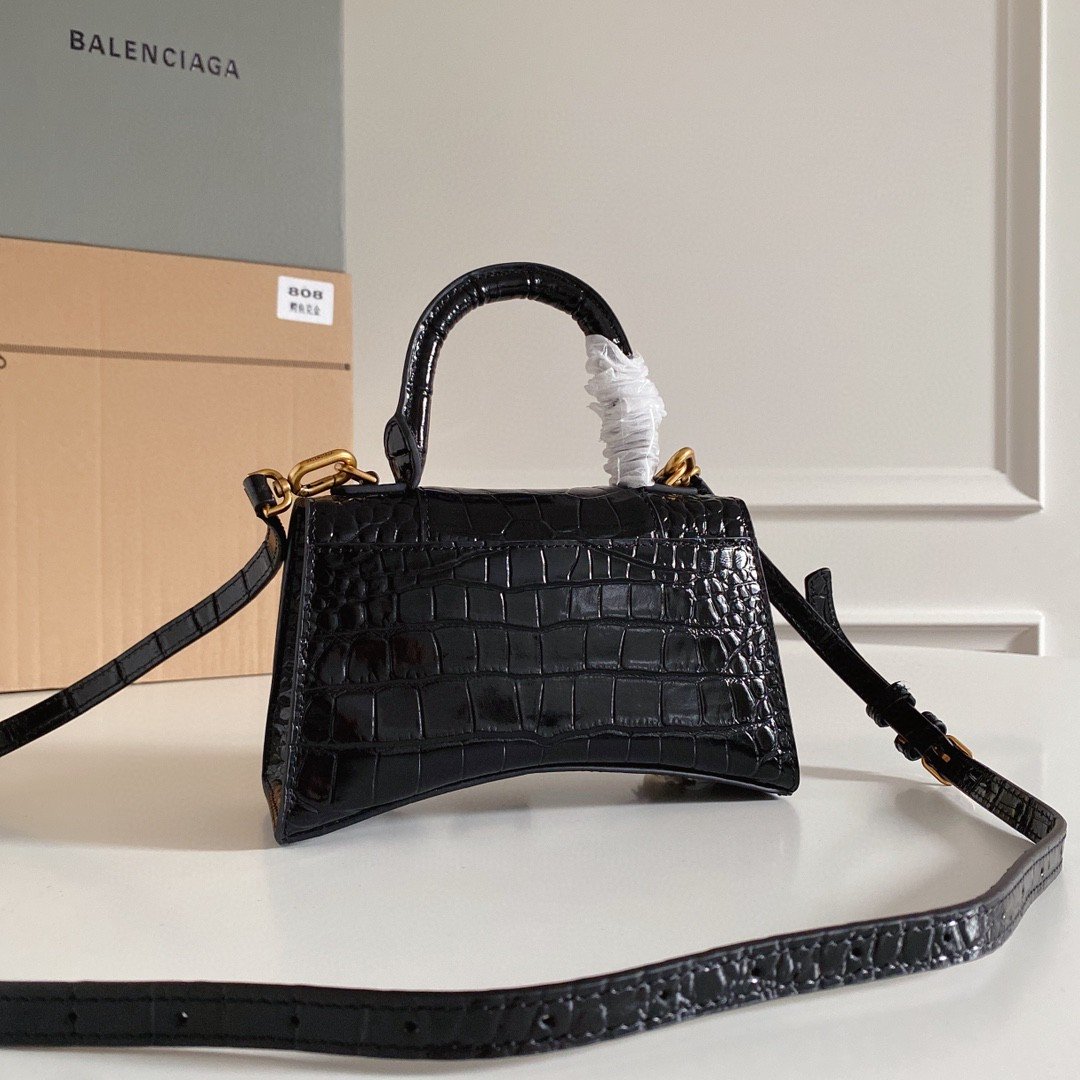 Balenciaga Hourglass XS , s Black Travel Bag