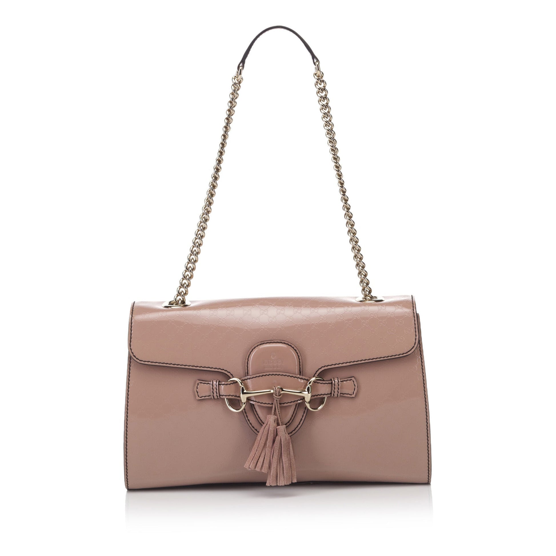 Gucci Emily ssima Patent Bag Leather Shoulder Bag