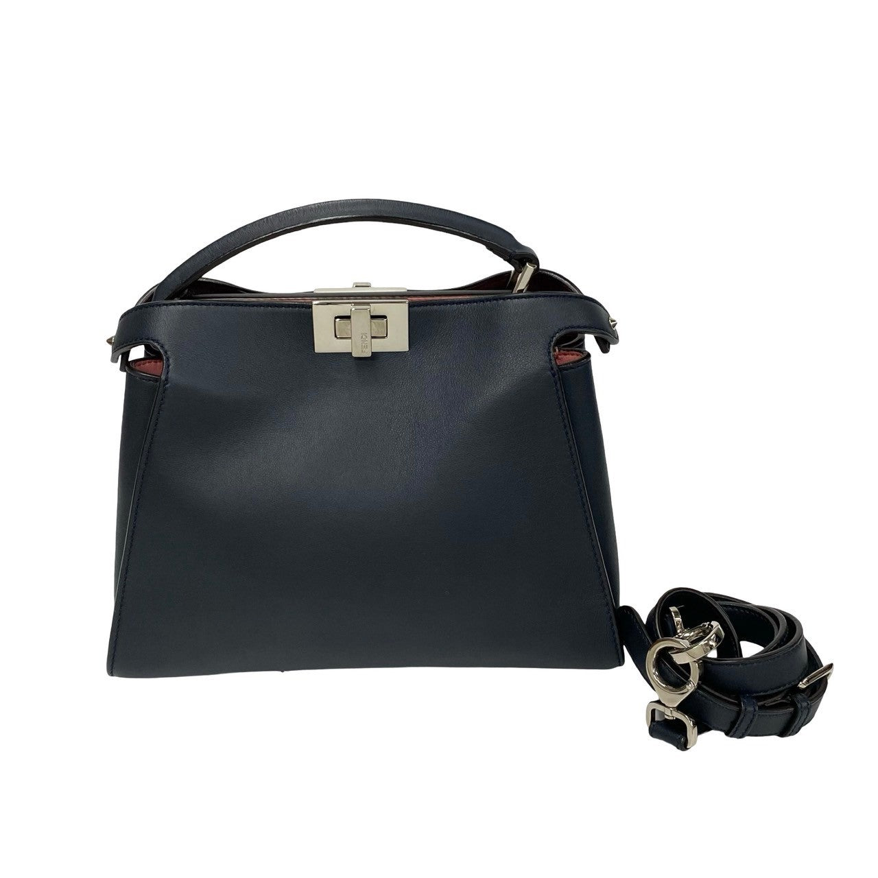Fendi Peekaboo Essentially 2Way Bag Leather Travel Bag