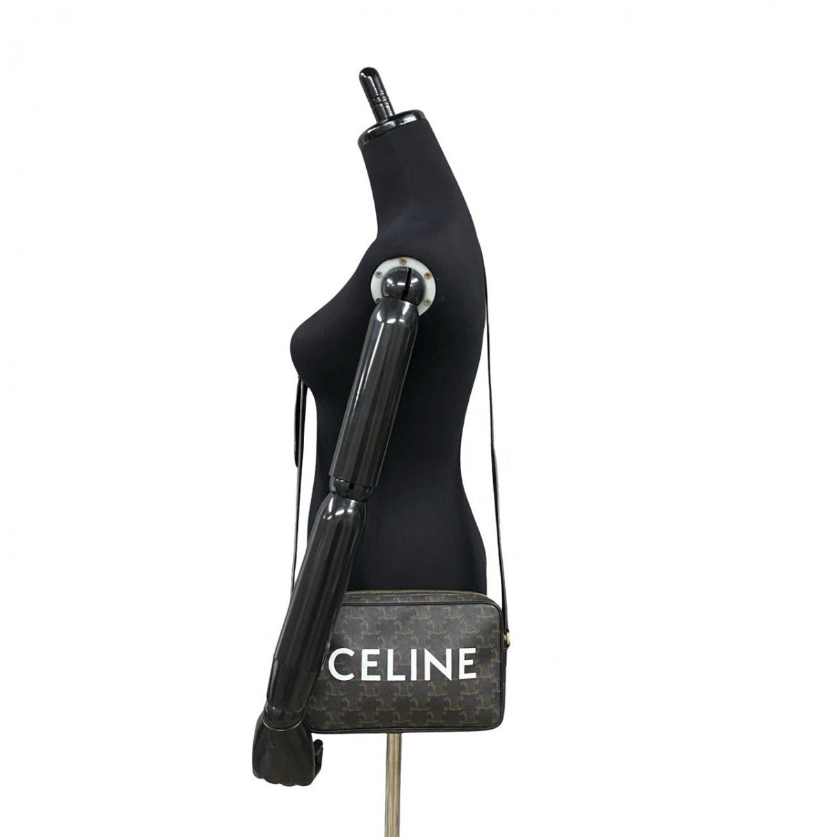 Shoulder Bag , Pvc Triomphe Messenger Women Leather Black