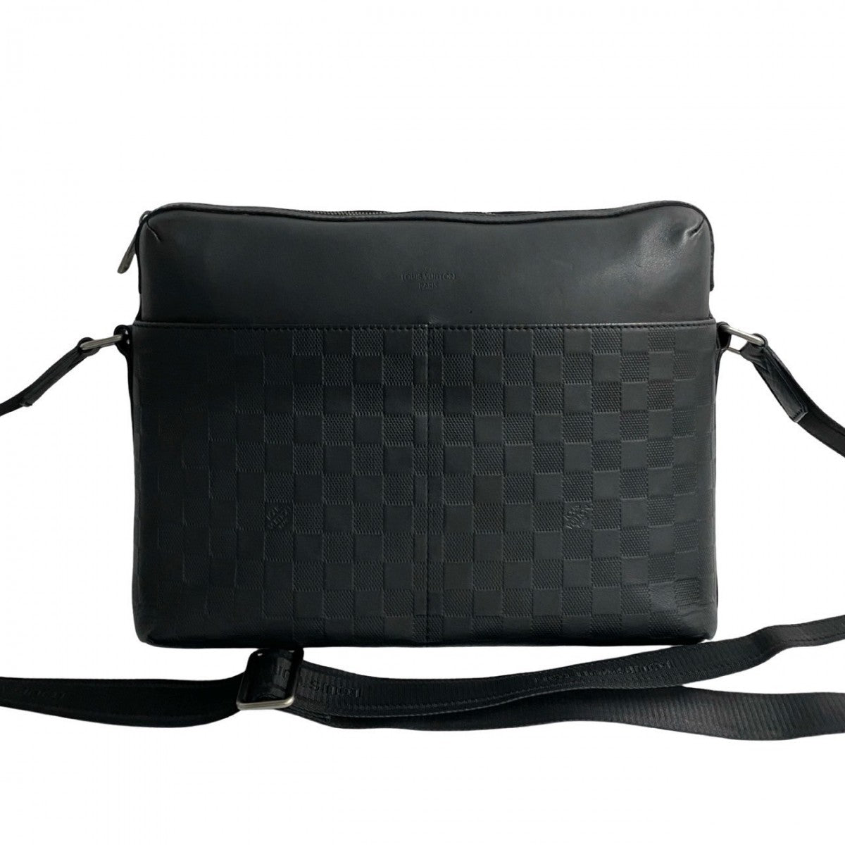 Louis Vuitton N41201 Damier Anfini Calypso MM Leather Black Shoulder Bag