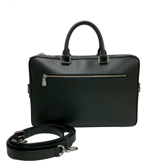 Louis Vuitton M33441 Taiga Porto Documan-Voyage Leather Black Shoulder Bag