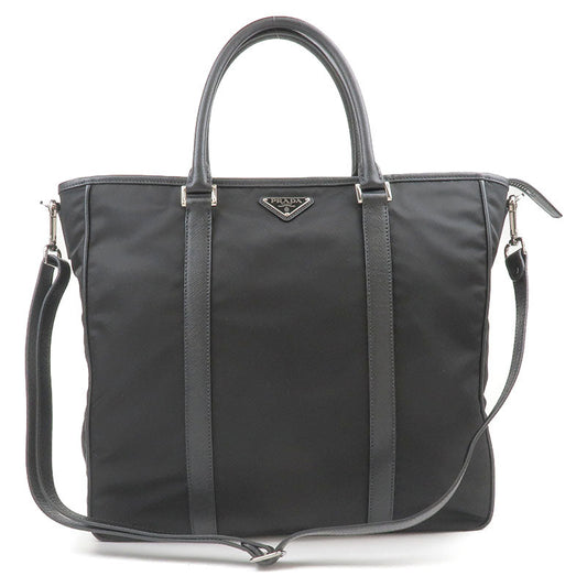 Prada Prada Nylon Leather 2Way Bag Tote Bag Nero