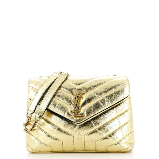 YSL Saint Laurent Saint Laurent Trending Loulou Shoulder Bag Chevron Matelasse Small