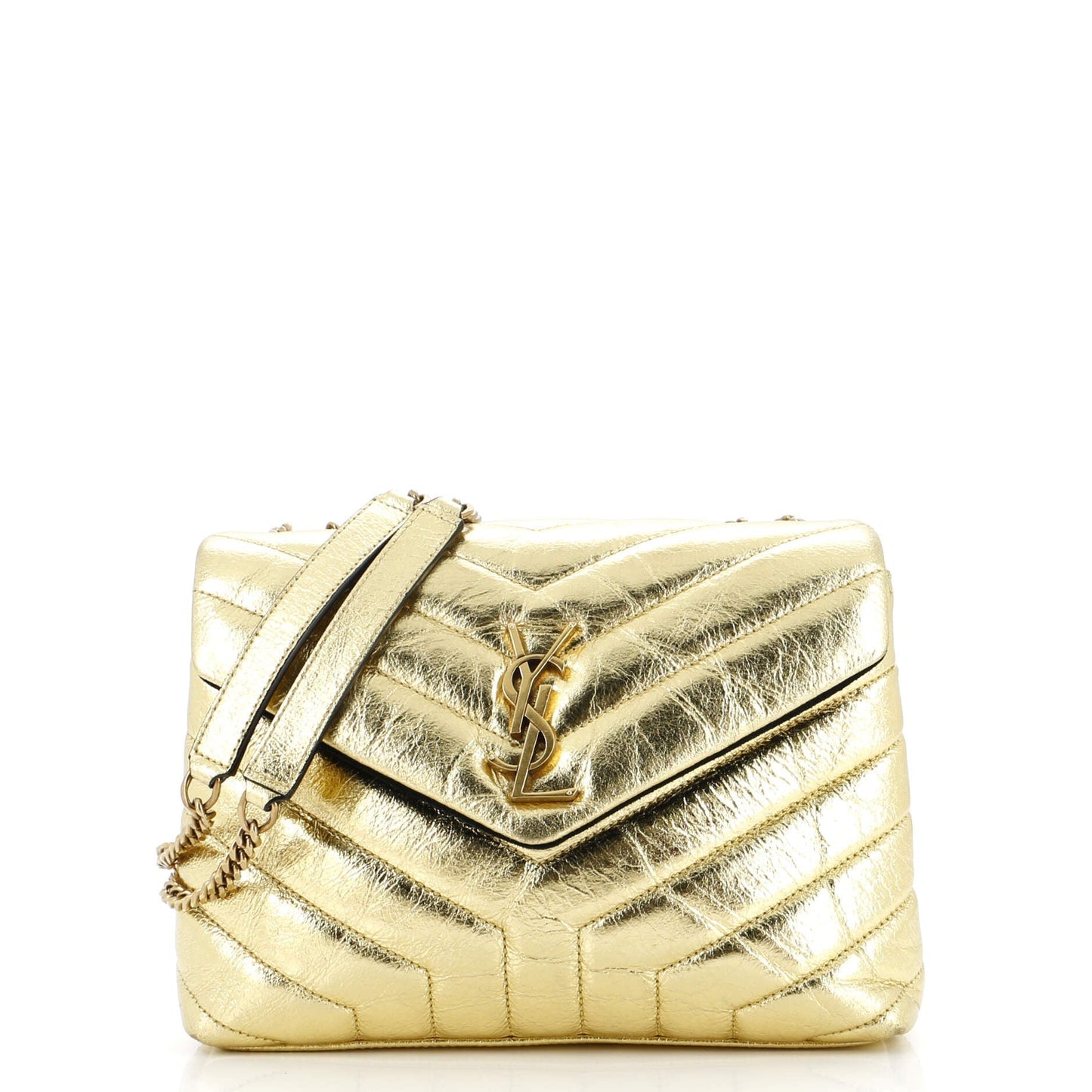 YSL Saint Laurent Saint Laurent Trending Loulou Shoulder Bag Chevron Matelasse Small