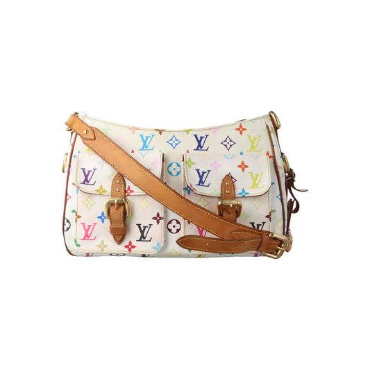 Louis Vuitton x Takashi Murakami Lodge White Multicolor Handbag
