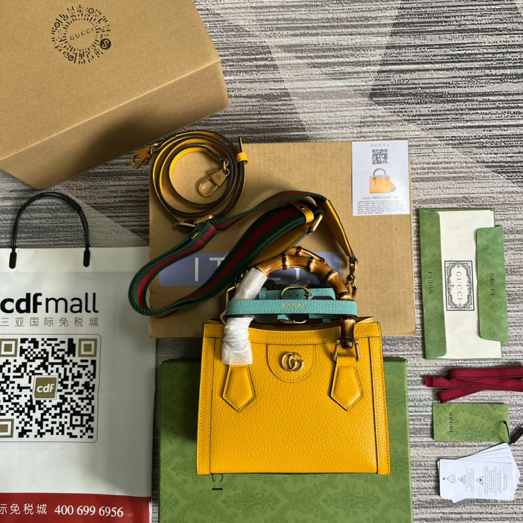 gg Diana Yellow , ’s Mini Tote Bag