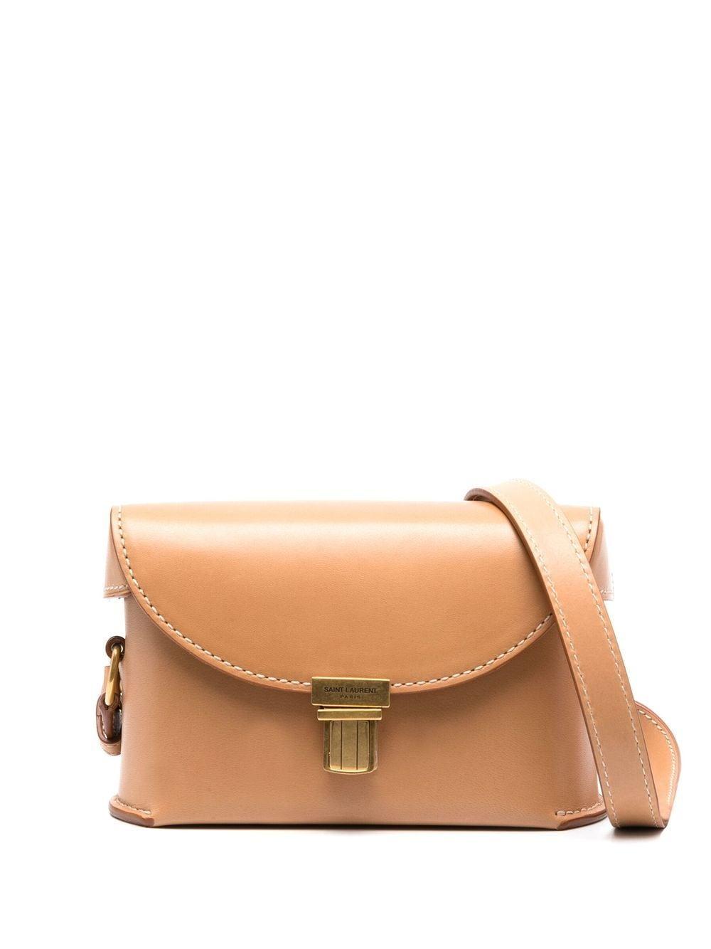 YSL Saint Laurent Trending Women Bo Sac Boites Masoil C Brown Gold Travel Bag