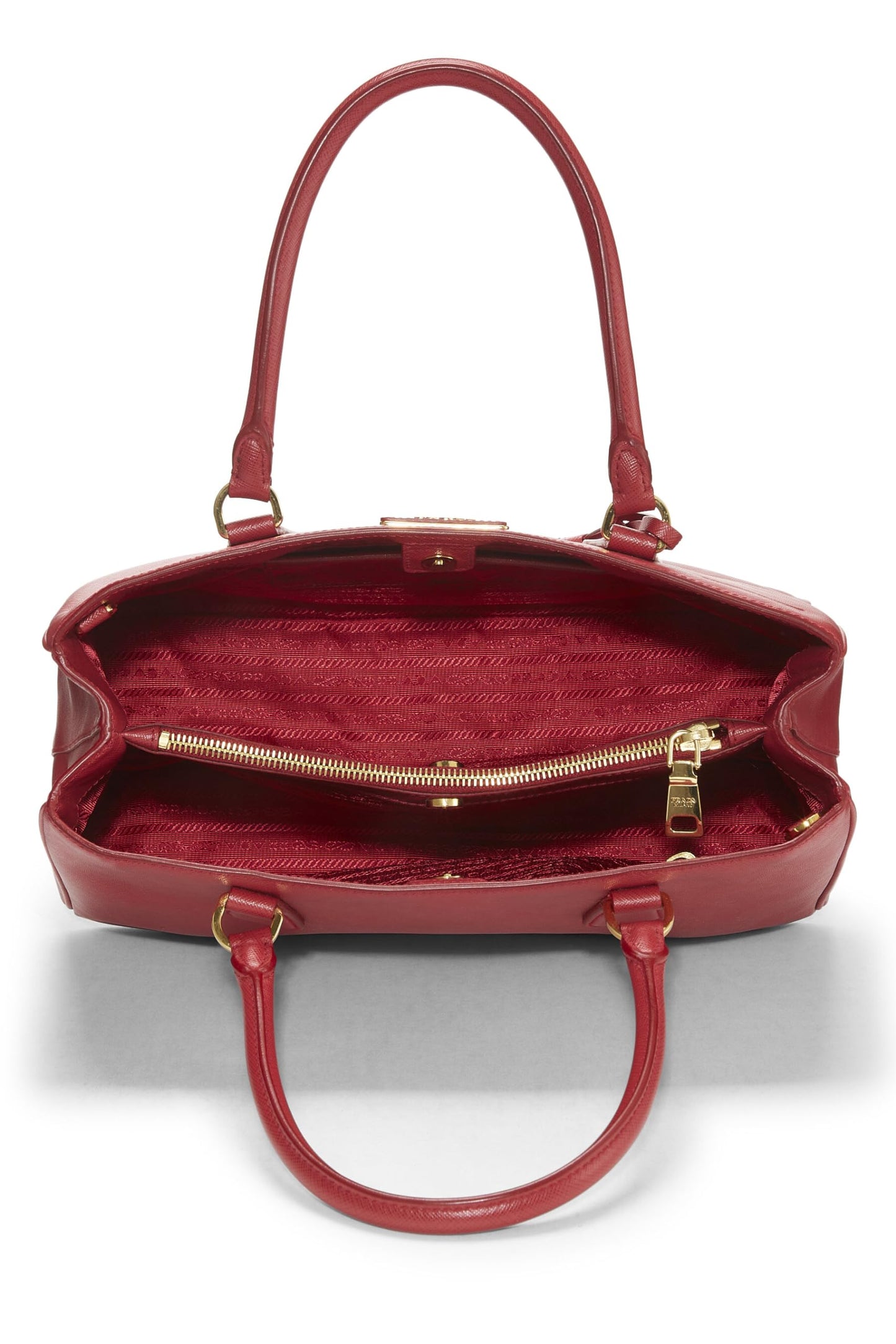 Prada Executive Tote Saffiano Red Medium Tote Bag Medium Red 3