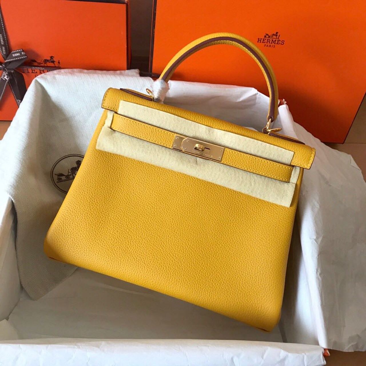 Top Quality Birkin Electric Ambre 9D For Gold Travel Bag