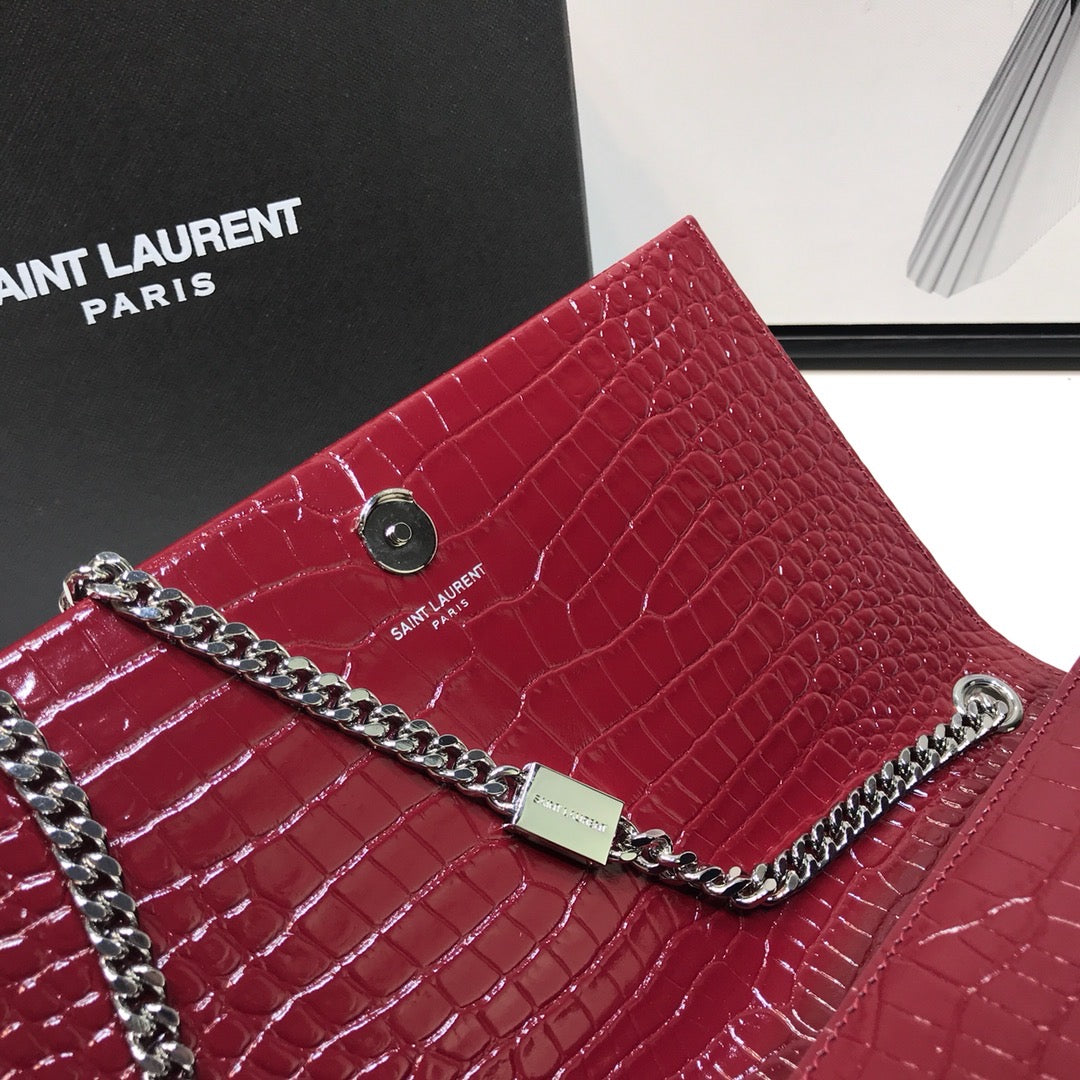 YSL Saint Laurent Kate Shoulder Bag Monogram Chain Women 94In24Cm 2133