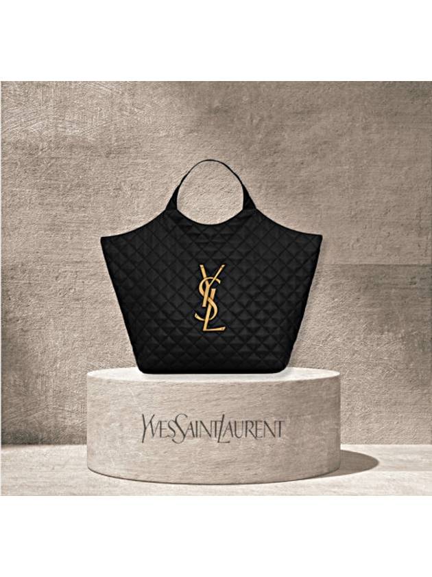 YSL Saint Laurent Saint Laurent Trending Icare Maxi Shoulder Bag Black Gold