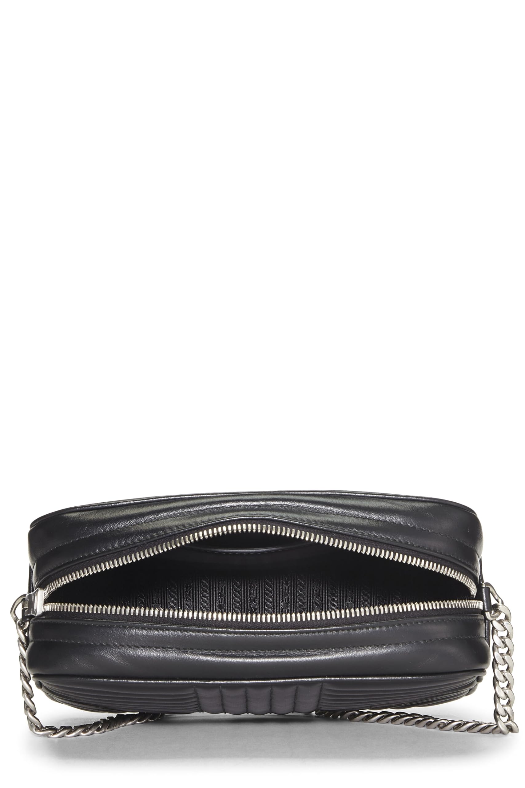 Prada Calfskin Diagramme Camera Bag Black Medium Crossbody Bag Bag Medium Black