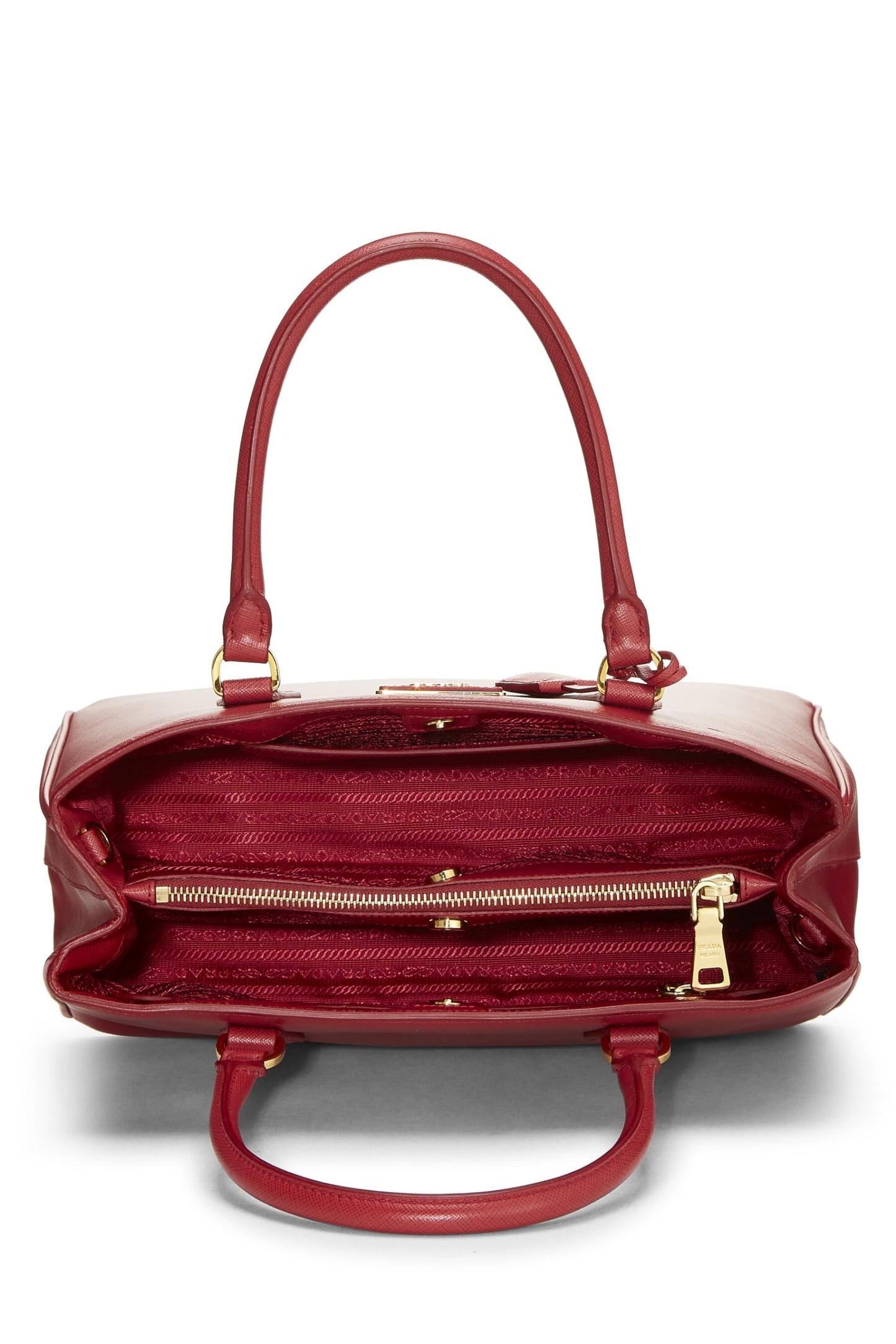 Prada Executive Tote Saffiano Red Medium Tote Bag Tote Medium Red