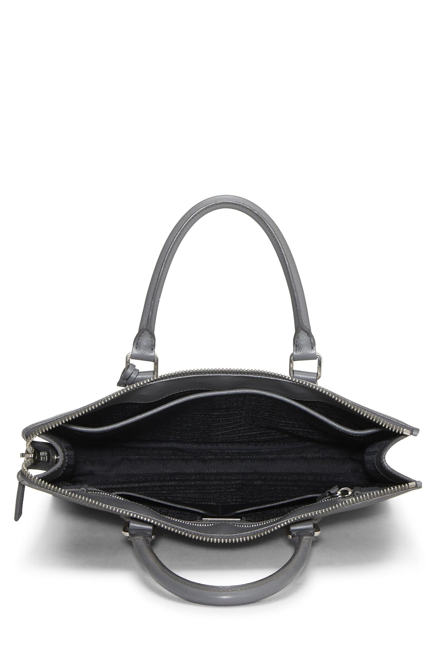 Prada Grey Tote Grey Saffiano Gray Tote Bag