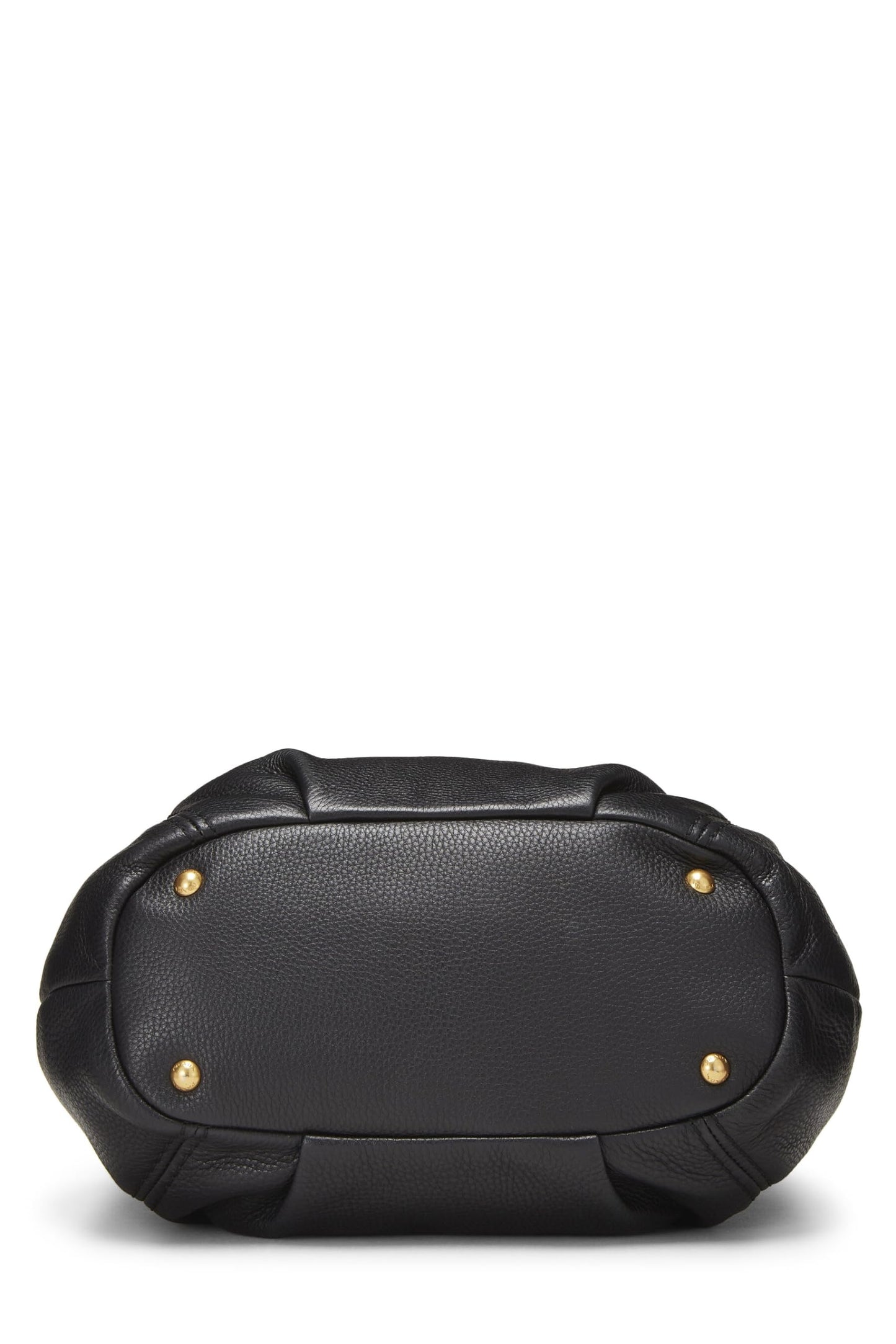 Prada Daino Sacca Manici Luxury Handbag Vitello Black Travel Bag 2 Manici Black