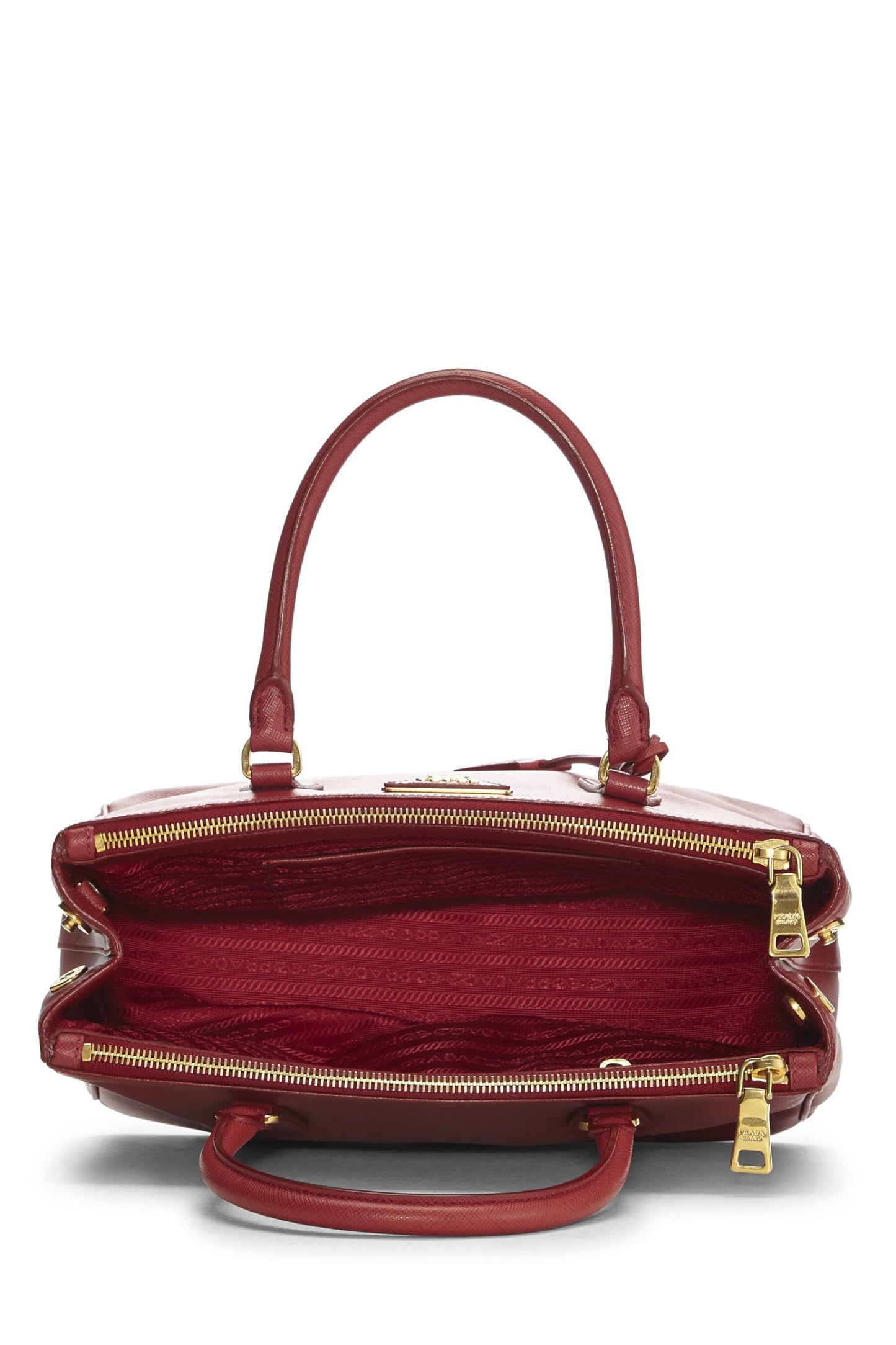 Prada Executive Tote Saffiano Red Medium Tote Bag Medium Red 4