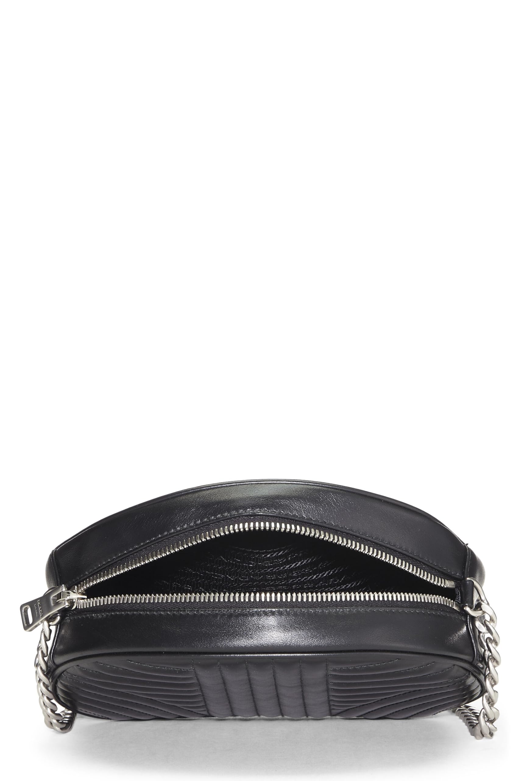Prada Calfskin Diagramme Crossbody Black Crossbody Bag
