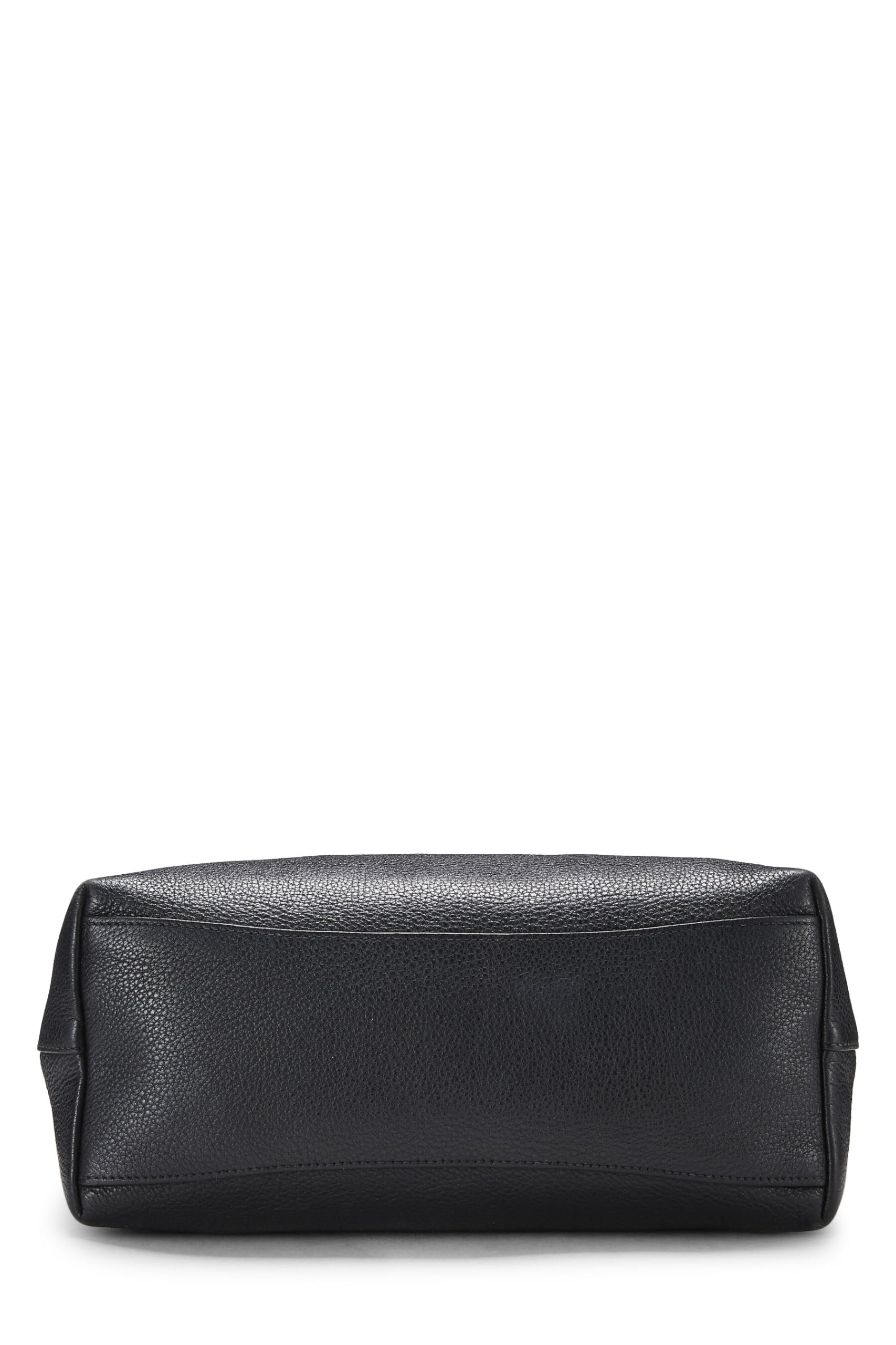 Prada Daino Tote Vitello Black Logo Tote Bag