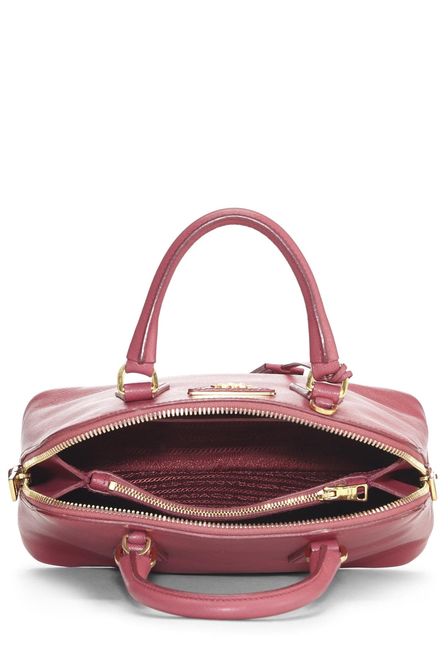 Prada Promenade Luxury Handbag Saffiano Pink Small Travel Bag