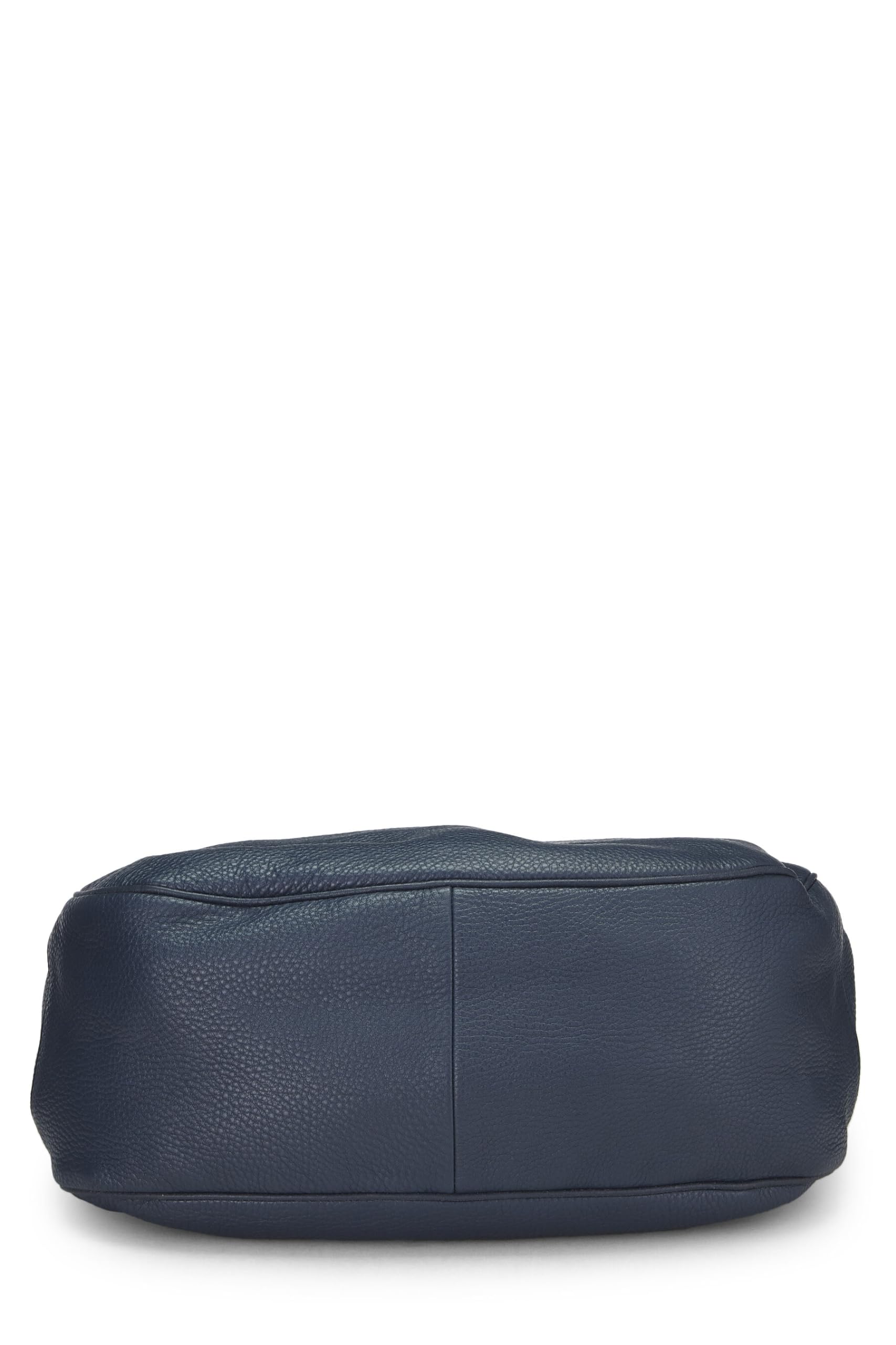 Prada Daino Hobo Vitello Blue Shoulder Bag