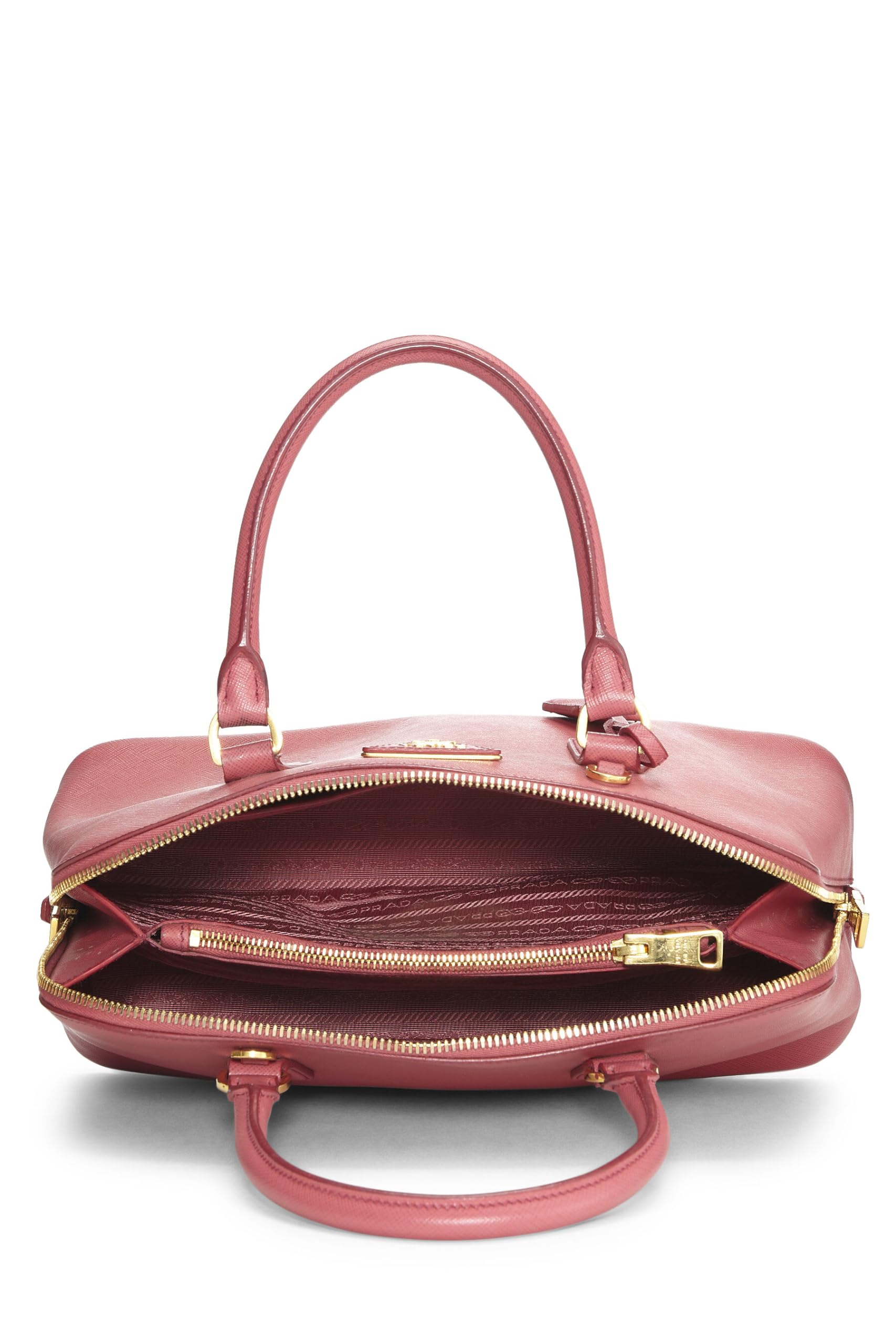 Prada Promenade Luxury Handbag Saffiano Pink Medium Travel Bag